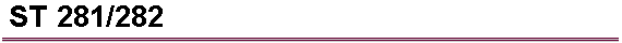 ST 281/282